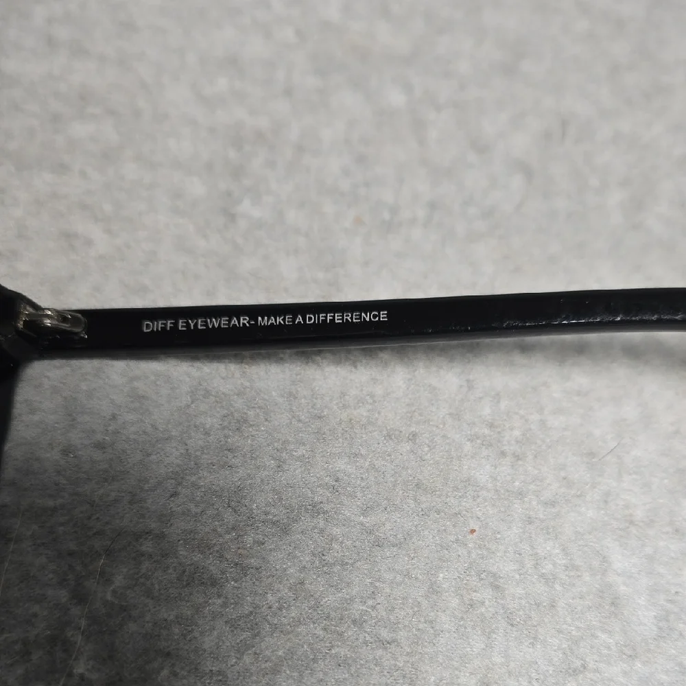 Diff Billie Square Eyewear Classic Black Sunglasses